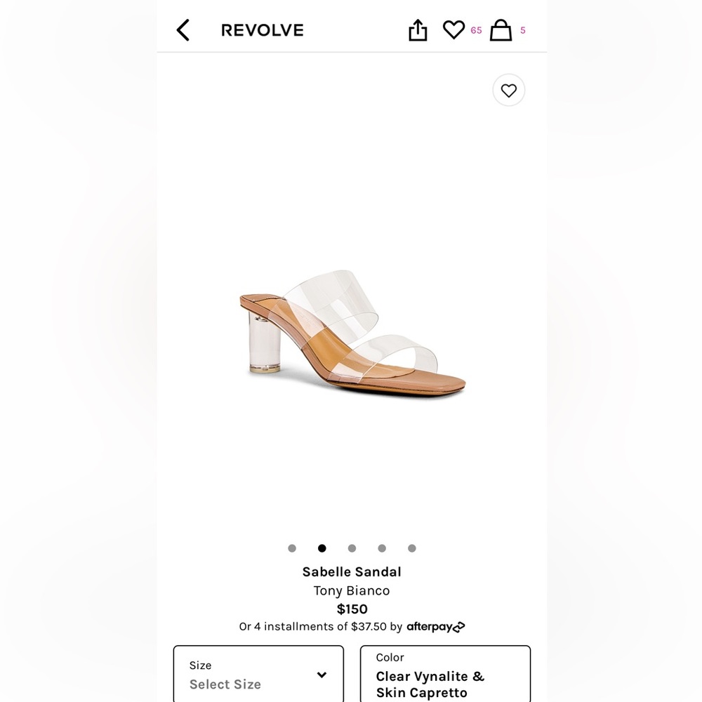 Tony Bianco Sabelle Sandals in Clear